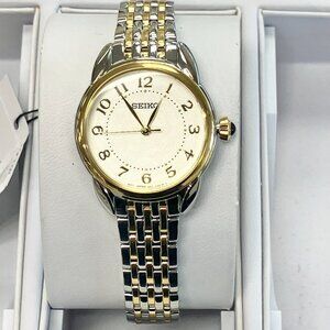 Seiko Two Tone Women's Watch With Numbers SUR562